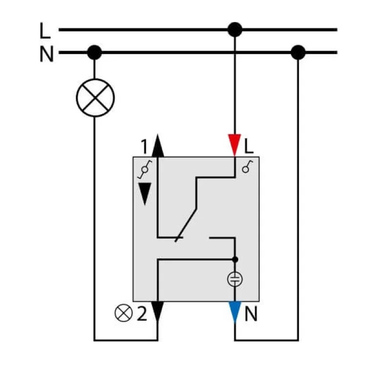 Одноклавішний механізм вимикача Schneider Electric Merten System M MTN3106-0000 ціна 1 229грн - фотографія 2