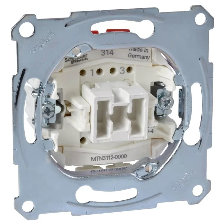 Двополюсний механізм вимикача Schneider Electric Aquadesign MTN3112-0000 ціна 427грн - фотографія 2