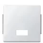 Клавіша Schneider Electric Aquadesign MTN343819 з прямокутним віконцем для символів, полярно-білий