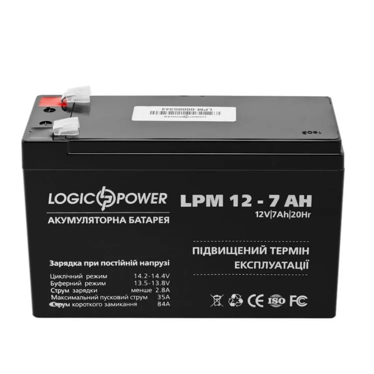 Акумулятор AGM LPM 12 - 7,0 AH ціна 670грн - фотографія 2