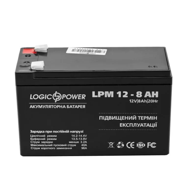 Акумулятор AGM LPM 12 - 8.0 AH ціна 798грн - фотографія 2