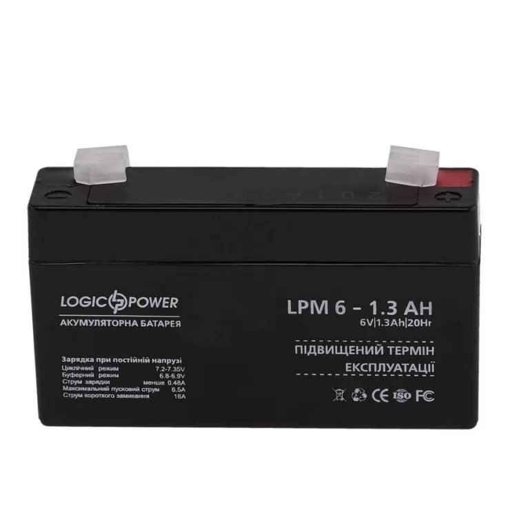 Акумулятор AGM LPM 6-1.3 AH ціна 187грн - фотографія 2