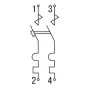 Автоматичний вимикач IEK ВА47-60 2Р 1А 6кА «С» (MVA41-2-001-C)