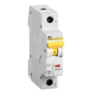 Автоматичний вимикач IEK ВА47-60 1Р 3А 6кА «С» (MVA41-1-003-C)