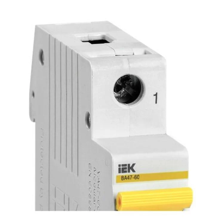Автоматичний вимикач IEK ВА47-60 1Р 3А 6кА «С» (MVA41-1-003-C) ціна 112грн - фотографія 2
