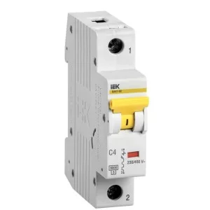 Автоматичний вимикач IEK ВА47-60 1Р 4А 6кА «С» (MVA41-1-004-C)
