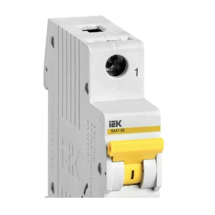 Автоматический выключатель IEK ВА47-60 1Р 4А 6кА «С» (MVA41-1-004-C) цена 88грн - фотография 2