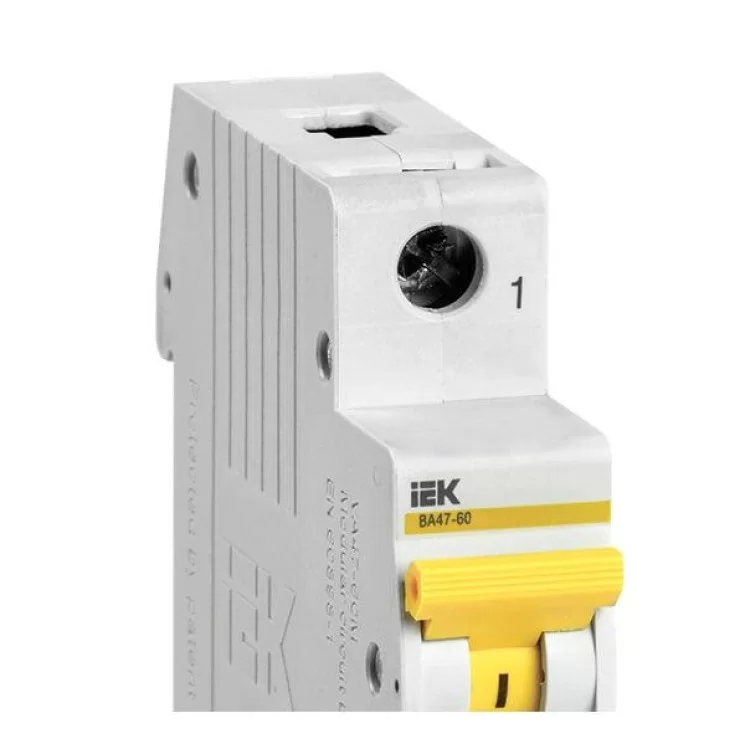 Автоматичний вимикач IEK ВА47-60 1Р 6А 6кА «B» (MVA41-1-006-B) ціна 117грн - фотографія 2
