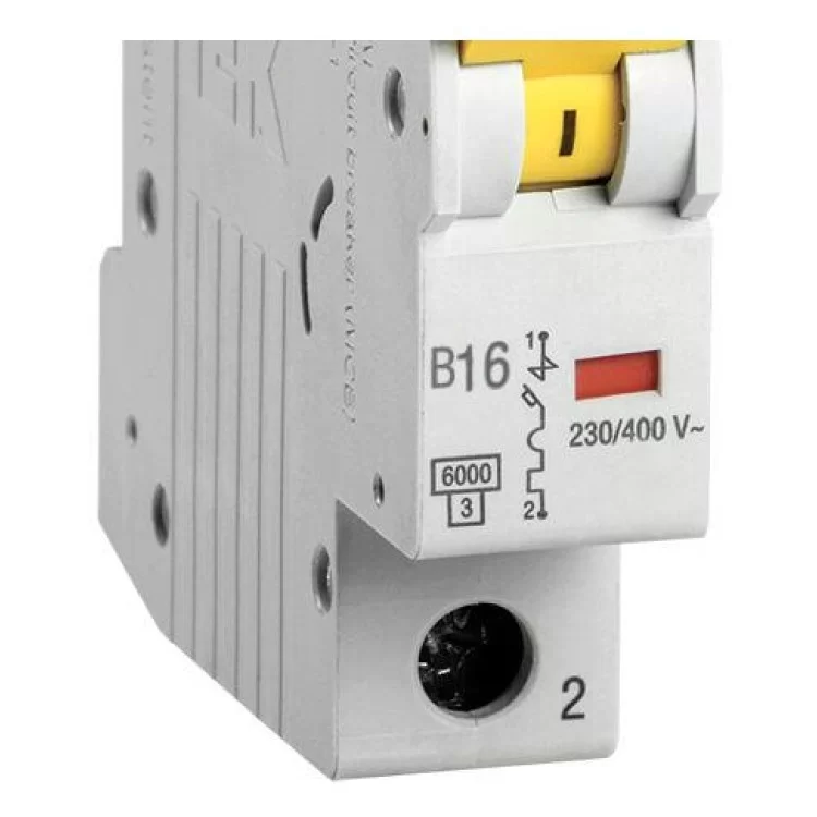 Автоматичний вимикач IEK ВА47-60 1Р 16А 6кА «B» (MVA41-1-016-B) ціна 92грн - фотографія 2