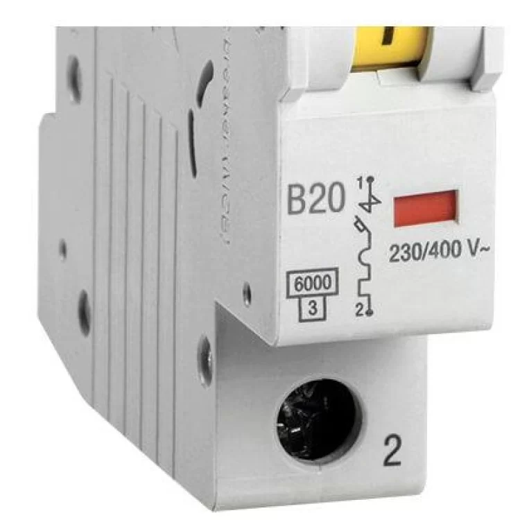 Автоматичний вимикач IEK ВА47-60 1Р 20А 6кА «B» (MVA41-1-020-B) ціна 119грн - фотографія 2