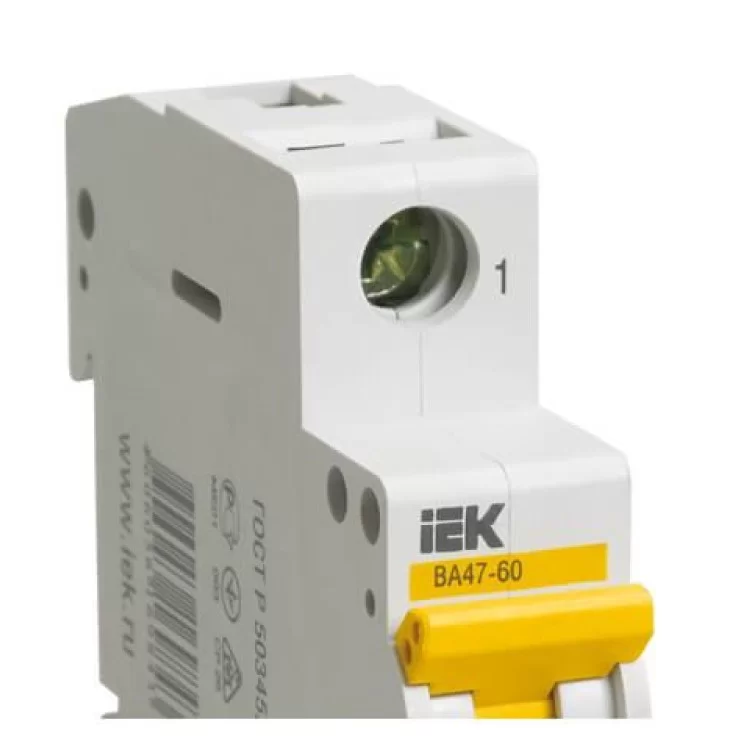Автоматический выключатель IEK ВА47-60 1Р 20А 6кА «D» (MVA41-1-020-D) цена 119грн - фотография 2