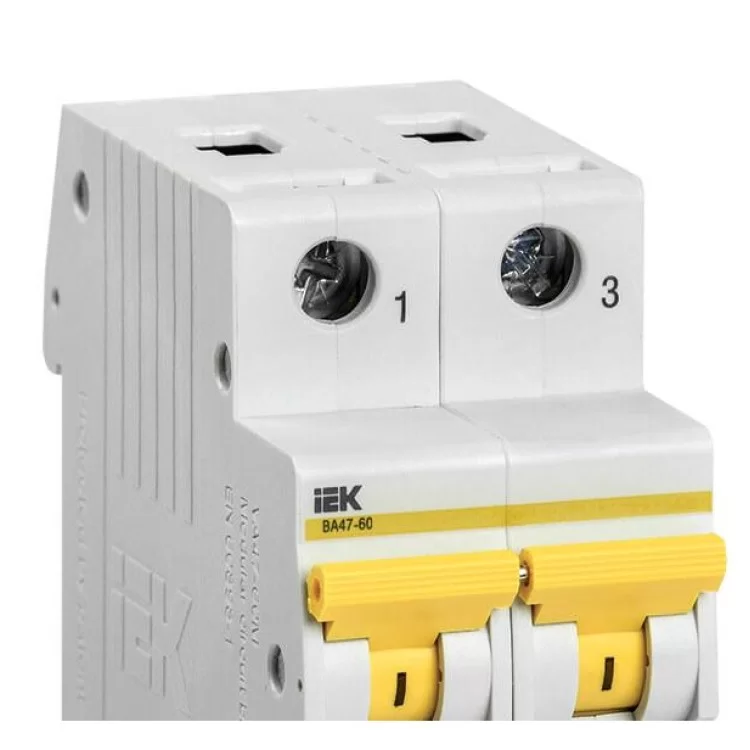 Автоматический выключатель IEK ВА47-60 2Р 25А 6кА «B» (MVA41-2-025-B) цена 238грн - фотография 2