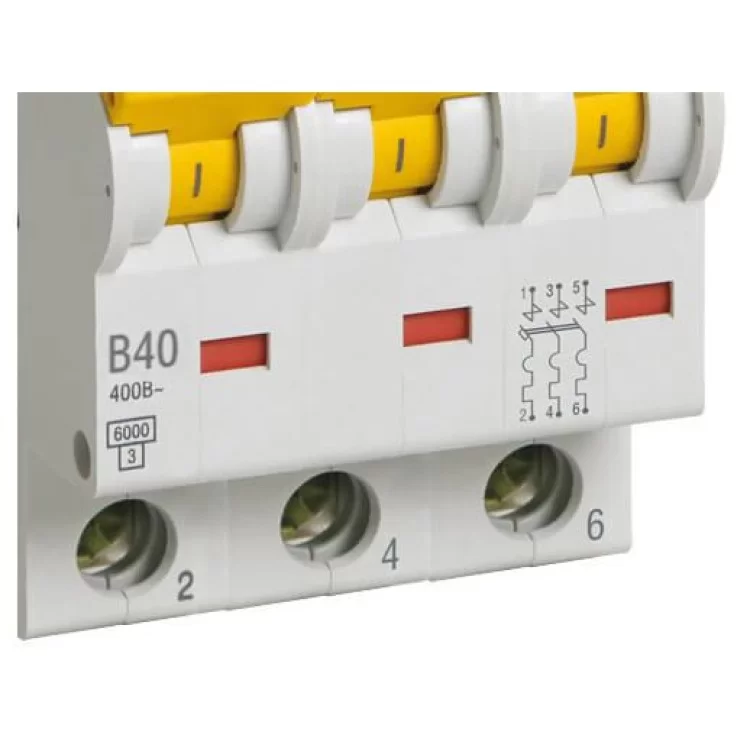 в продажу Автоматичний вимикач IEK ВА47-60 3Р 40А 6кА «B» (MVA41-3-040-B) - фото 3