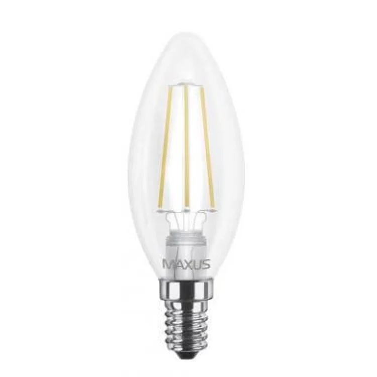 Филаментная лампа Maxus FM-C C37 4Вт 4100K 220В E14 (1-LED-538)