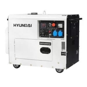 Генератор 5 кВт, Hyundai, DHY 6000SE + набор колес