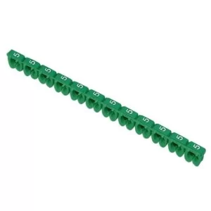 Зеленые кабельные маркеры IEK UMK06-02-5 МКН-«5» 6мм² (1000шт/упак)