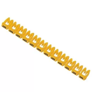 Жовті кабельні маркери IEK UMK01-02-B МКН-«B» 1.5мм² (1500шт/упак)