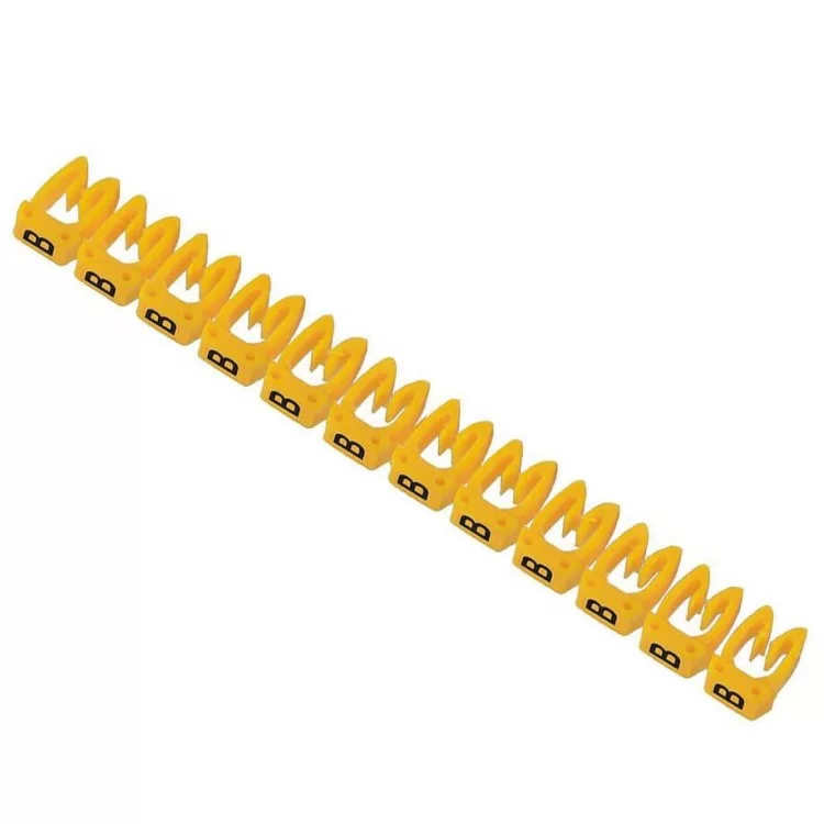Жовті кабельні маркери IEK UMK01-02-B МКН-«B» 1.5мм² (1500шт/упак)