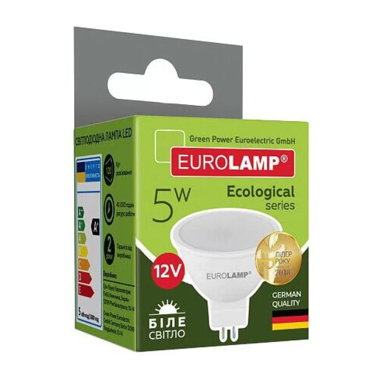 в продажу Лампа світлодіодна EUROLAMP LED ЕКО MR16 5W 12V GU5.3 4000K (LED-SMD-05534(12)(D)) - фото 3