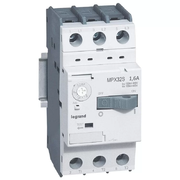 Автомат захисту електродвигуна MPX³ 32S 1,0-1,6A 100кА, Legrand