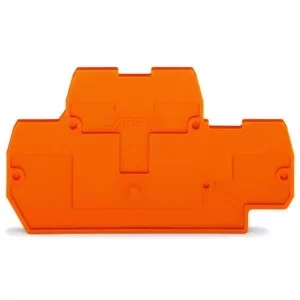 Конечная/разделительная пластина Wago 870-519 толщиной 2мм (оранжевая)