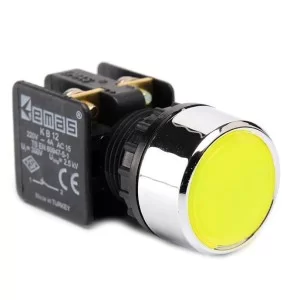 Натискна кнопка EMAS KB12DS (1НC) жовта