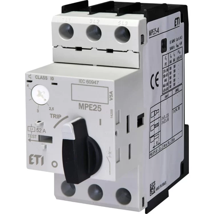 Автомат захисту двигуна ETI 004648008 MPE25-4.0