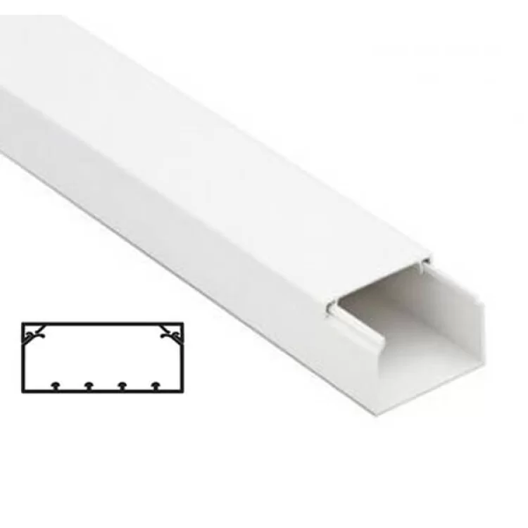 Короб з направляючими In-Liner, 150x60, довжина 2м, колір білий, DKC