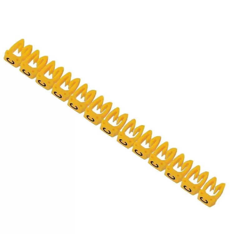 Желтые кабельные маркеры IEK UMK01-02-C МКН-«C» 1.5мм² (1500шт/упак)