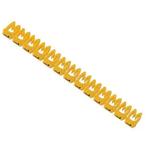 Жовті кабельні маркери IEK UMK01-02-L МКН-«L» 1.5мм² (1500шт/упак)