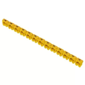 Жовті кабельні маркери IEK UMK06-02-4 МКН-«4» 6мм² (1000шт/упак)