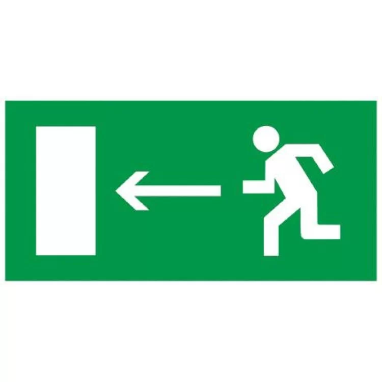 Наклейка «Направление к выходу налево»
