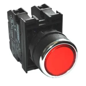 Нажимная кнопка EMAS B200FK с фиксацией (1НЗ) красная