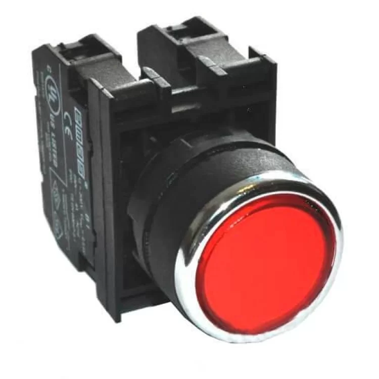 Натискна кнопка EMAS B200FK з фіксацією (1НЗ) червона