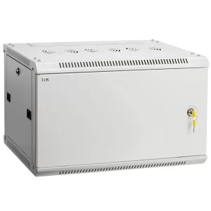 Сіра серверна шафа 19 ITK LWR3-12U64-MF LINEA W 12U 600x450мм
