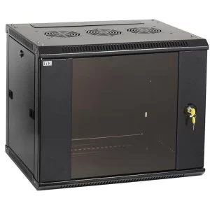 Черный серверный шкаф 19" ITK LWR5-18U64-GF LINEA W 18U 600x450мм