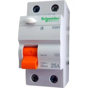 ПЗВ Schneider Electric ВД63 2P 63A 300mА АС