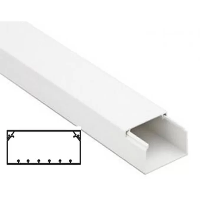 Короб з направляючими In-Liner, 100x60, довжина 2м, колір білий, DKC