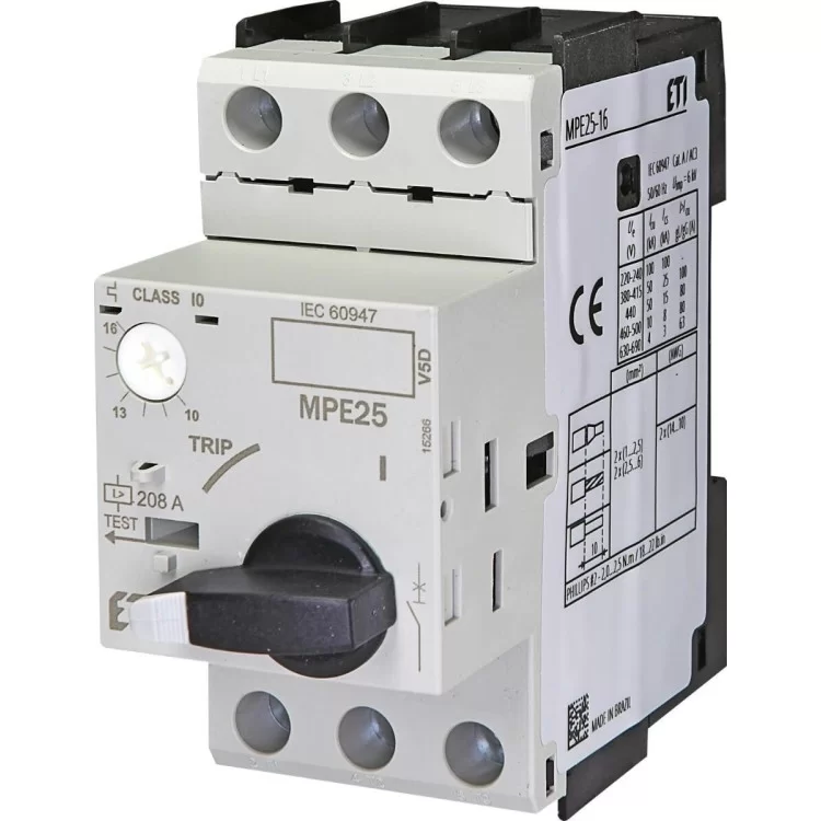 Автомат захисту двигуна ETI 004648011 MPE25-16