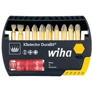 Набір біт Wiha W26974 Xselector (Dura 11шт DuraBits 25мм)