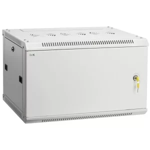 Серый серверный шкаф 19" ITK LWR3-09U66-MF LINEA W 9U 600x600мм