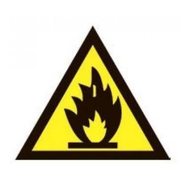 Самоклейка табличка «Пожароопасно»