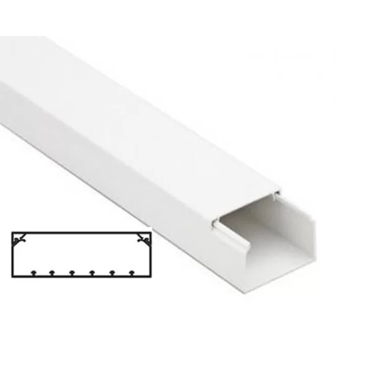 Короб з направляючими In-Liner, 200x80, довжина 2м, колір білий, DKC