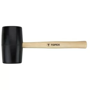 Гумова киянка TOPEX 02A347 Ø72мм з дерев'яною рукояткою 900г