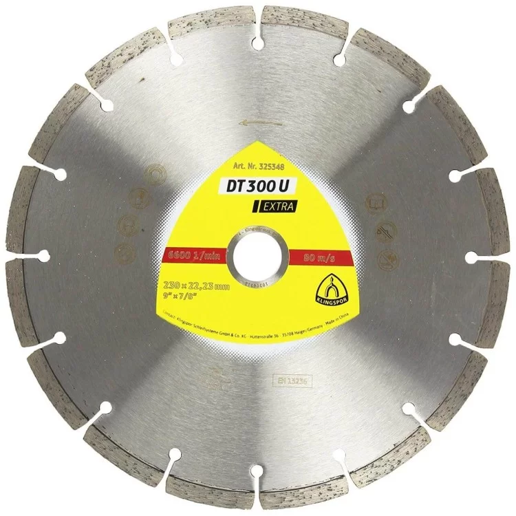 Универсальный алмазный диск KLINGSPOR 230x22.23 DT300U EXTRA