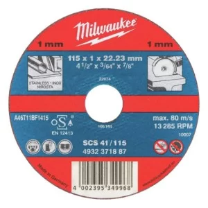 Отрезной диск по металлу MILWAUKEE 4932371903 SCS 41/125х1мм (50шт)