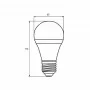 Лампа светодиодная EUROLAMP LED ЕКО A60 E27 10W 4000K (2шт)