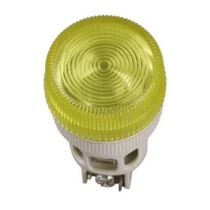 Світлосигнальна лампа ENR-22 Ø22мм жовта неон/240В циліндр IEK