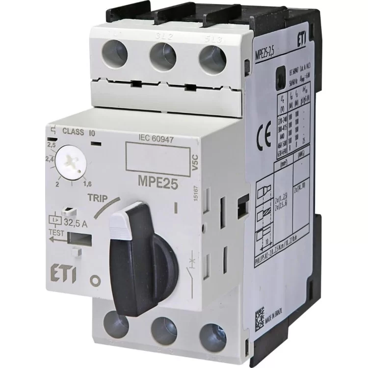 Автомат защиты двигателя ETI 004648007 MPE25-2.5