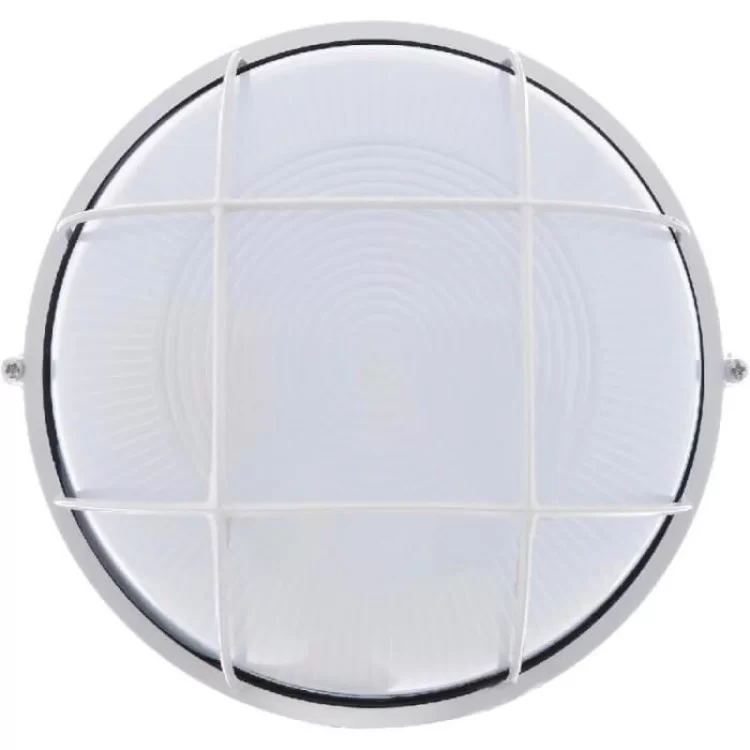 Светодиодный круглый настенный светильник Евросвет 56674 WOL-10 60Вт Е27 IP65 с решеткой (белый)